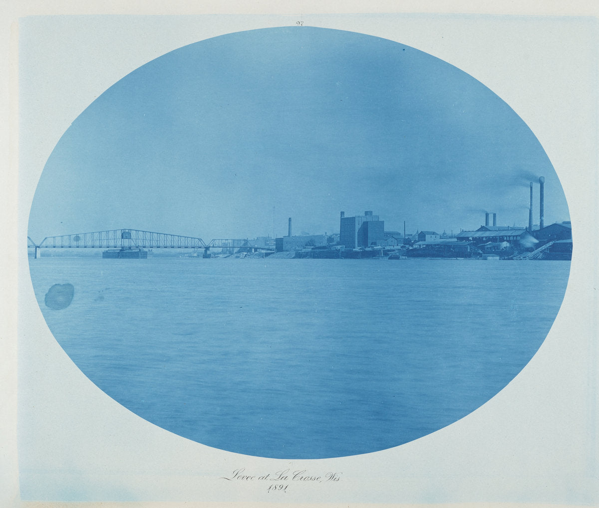 Levee at La Crosse, Wis. by Henry Peter Bosse (American, 1844 - 1903), 16X12"(A3)Poster Print