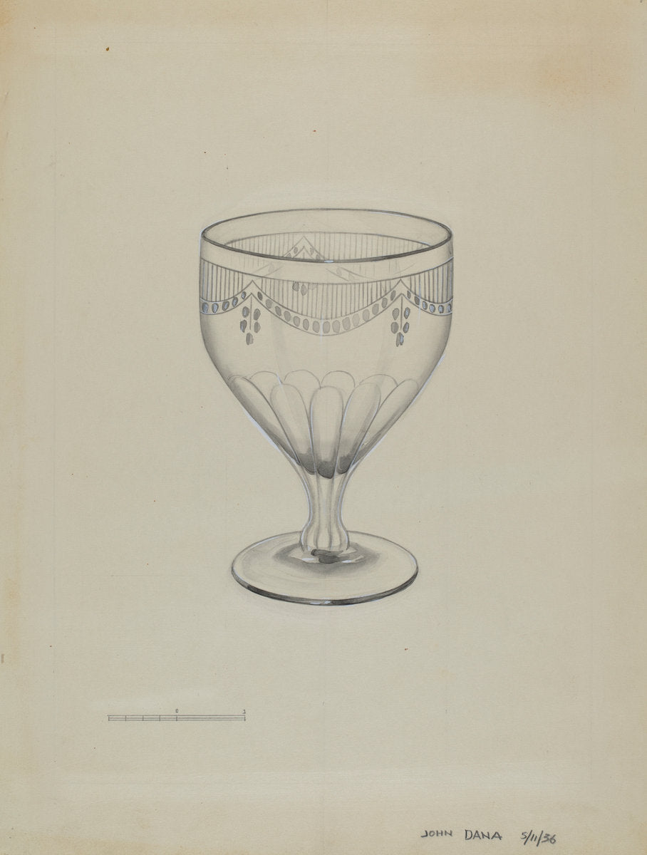 Glass by John Dana (American, active c. 1935), 16X12"(A3)Poster Print