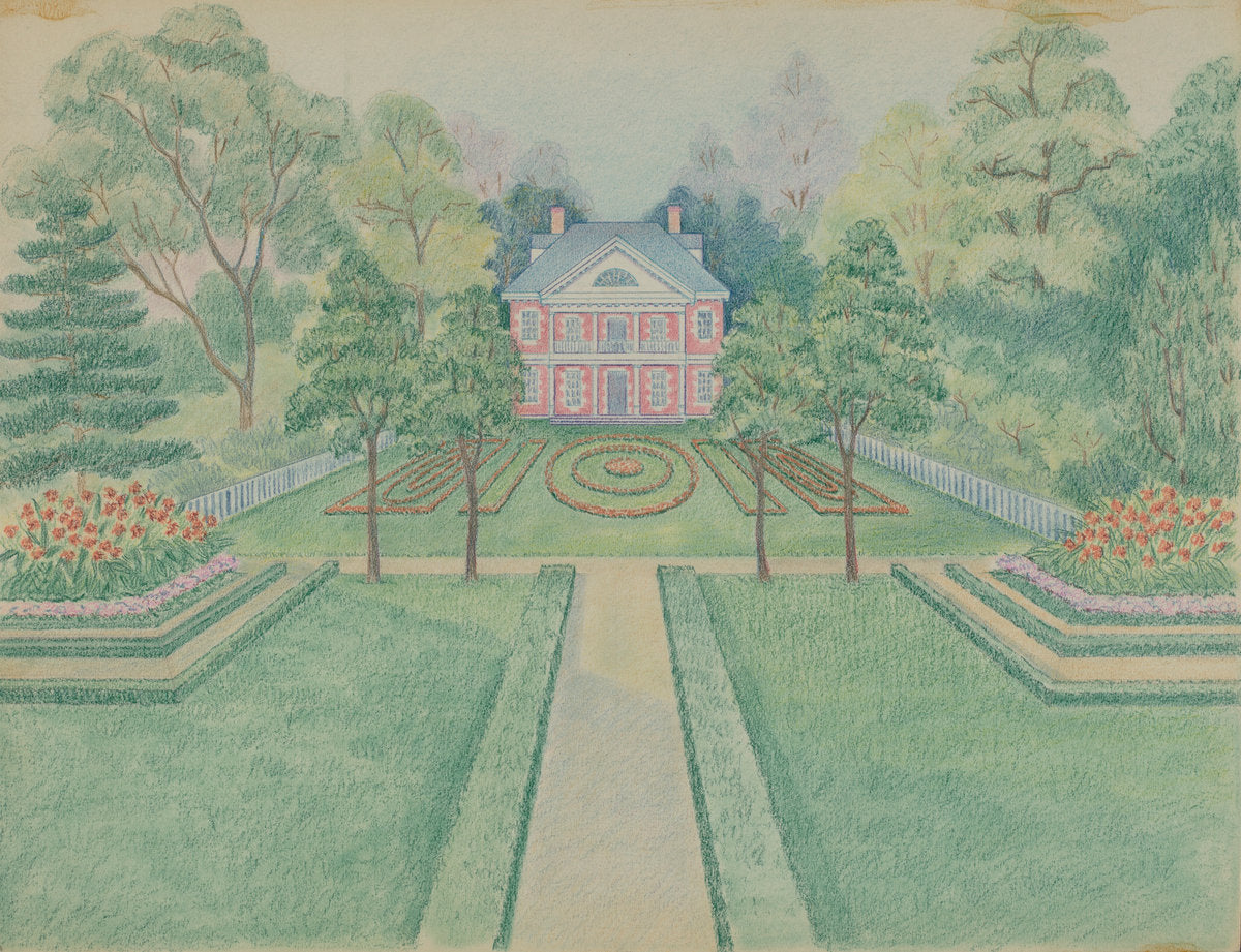 N.W. Stuyvesant Residence by Tabea Hosier (American, active c. 1935), 16X12"(A3)Poster Print
