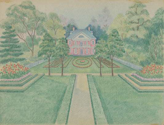 N.W. Stuyvesant Residence by Tabea Hosier (American, active c. 1935), 16X12"(A3)Poster Print