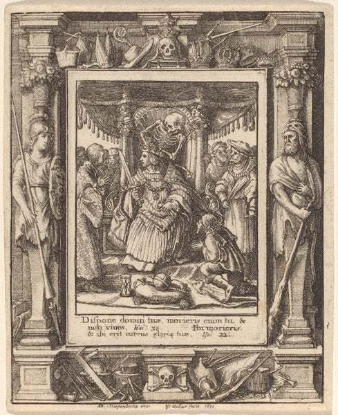 Emperor by Wenceslaus Hollar after Hans Holbein the Younger after Abraham van Diepenbeeck (Bohemian, 1607 - 1677), 16X12"(A3)Poster Print