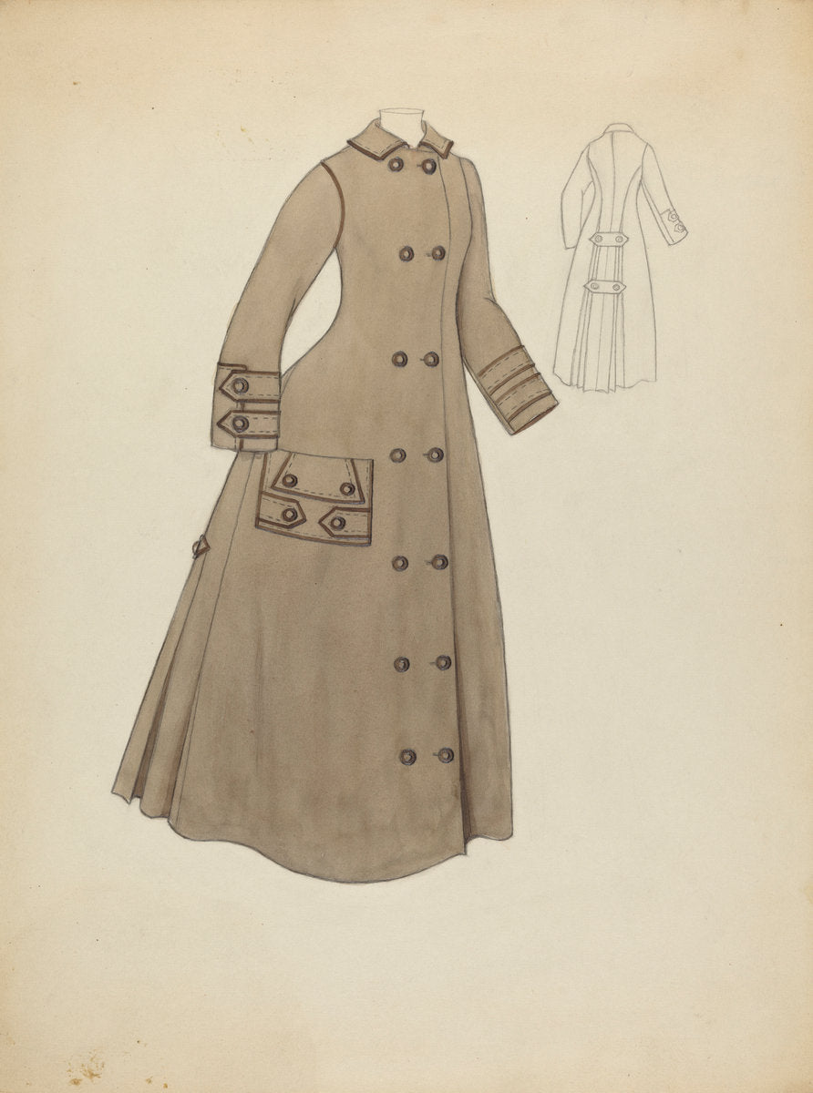 Coat by Roberta Spicer (American, active c. 1935), 16X12"(A3)Poster Print