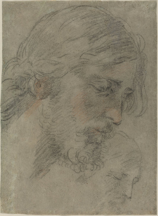 The Head of Christ by Guido Reni (Bolognese, 1575 - 1642), 16X12"(A3)Poster Print