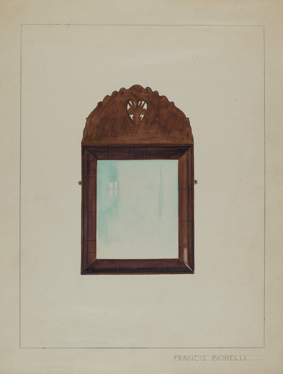 Mirror by Francis Borelli (American, active c. 1935), 16X12"(A3)Poster Print