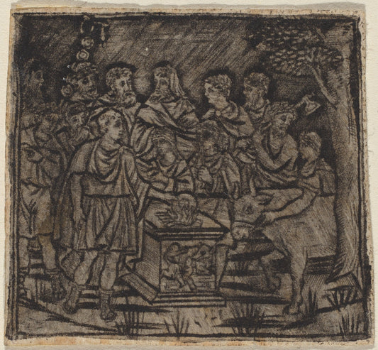 c. 1510/1530 by Italian 16th Century (Sacrifice), 16X12"(A3)Poster Print