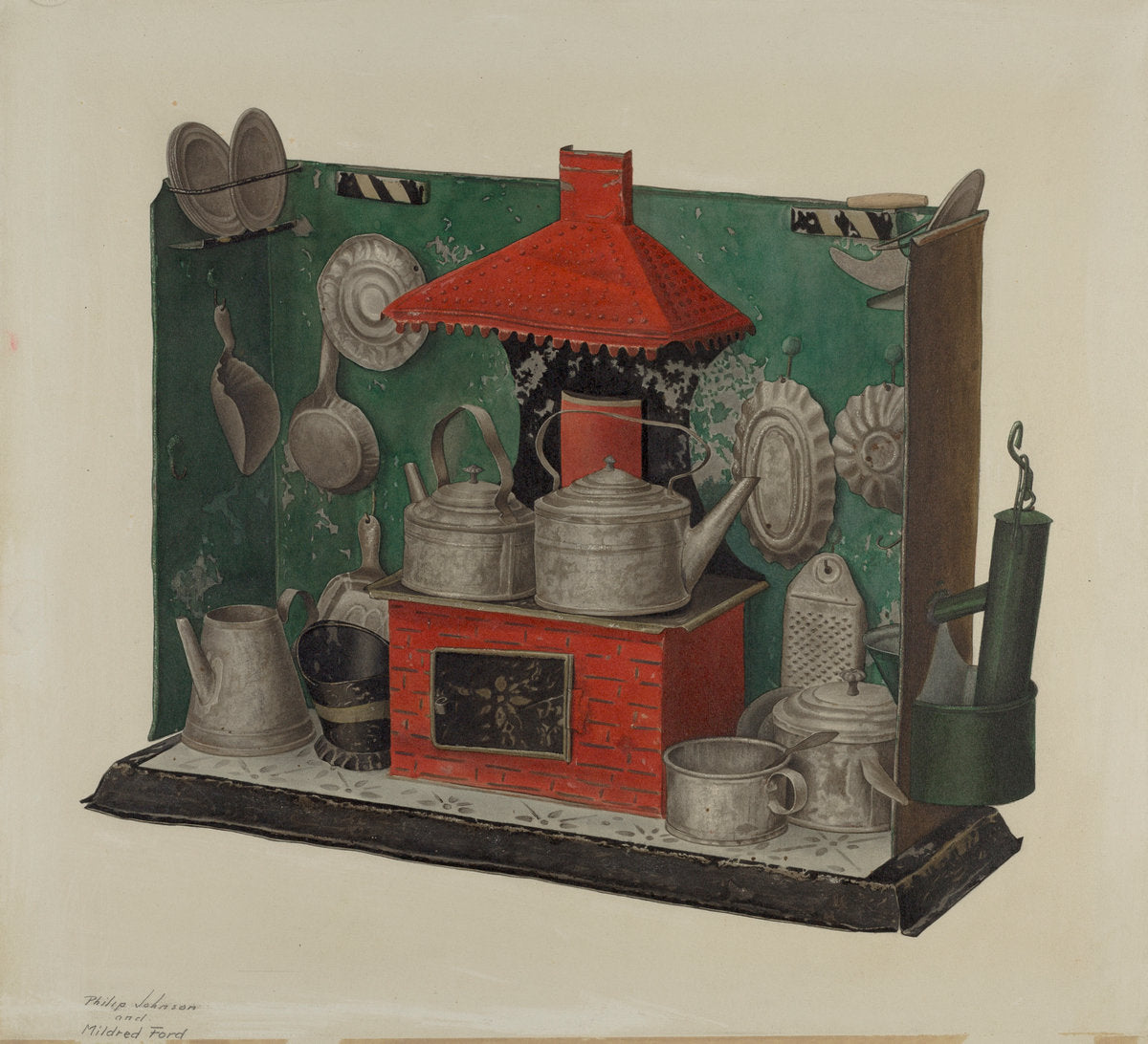 Toy Kitchen by Philip Johnson and Mildred Ford (American, active c. 1935), 16X12"(A3)Poster Print