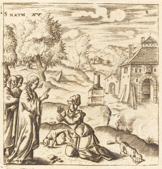 The Canaanite Woman by Léonard Gaultier (French, 1561 - 1641), 16X12"(A3)Poster Print