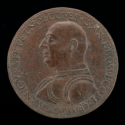 Niccolo Orsini, 1442-1510, Count of Pitigliano and Nola, Captain of the Army of the Roman Church and of the Florentine Republic [obverse] by Caradosso Foppa (Italian, c. 1452 - 1526/1527), 16X12"(A3)Poster Print
