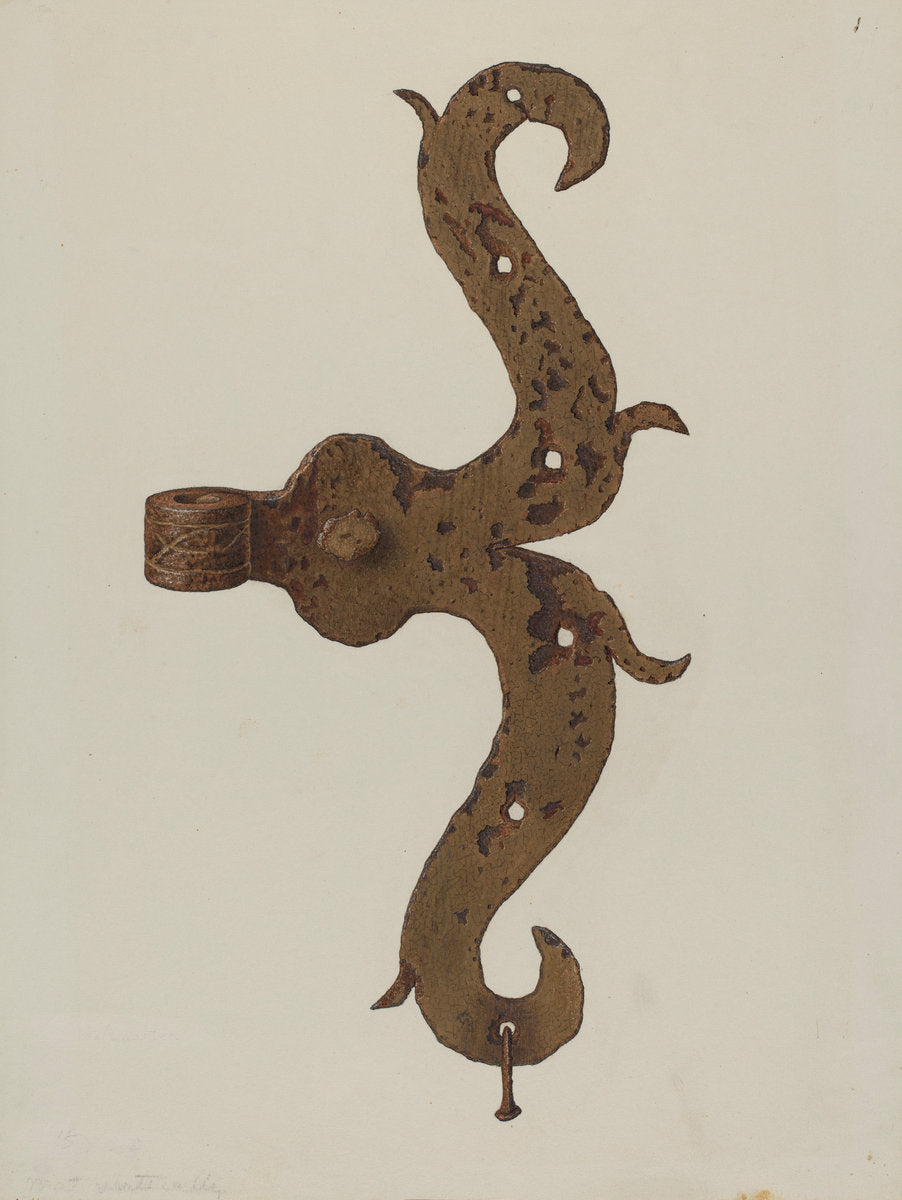Hinge Butt by Nicholas Amantea (American, 1900 - 1978), 16X12"(A3)Poster Print