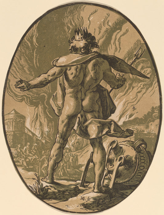 Pluto by Hendrik Goltzius (Dutch, 1558 - 1617), 16X12"(A3)Poster Print