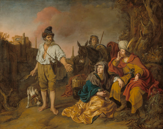 The Levite at Gibeah by Gerbrand van den Eeckhout (Dutch, 1621 - 1674), 16X12"(A3)Poster Print