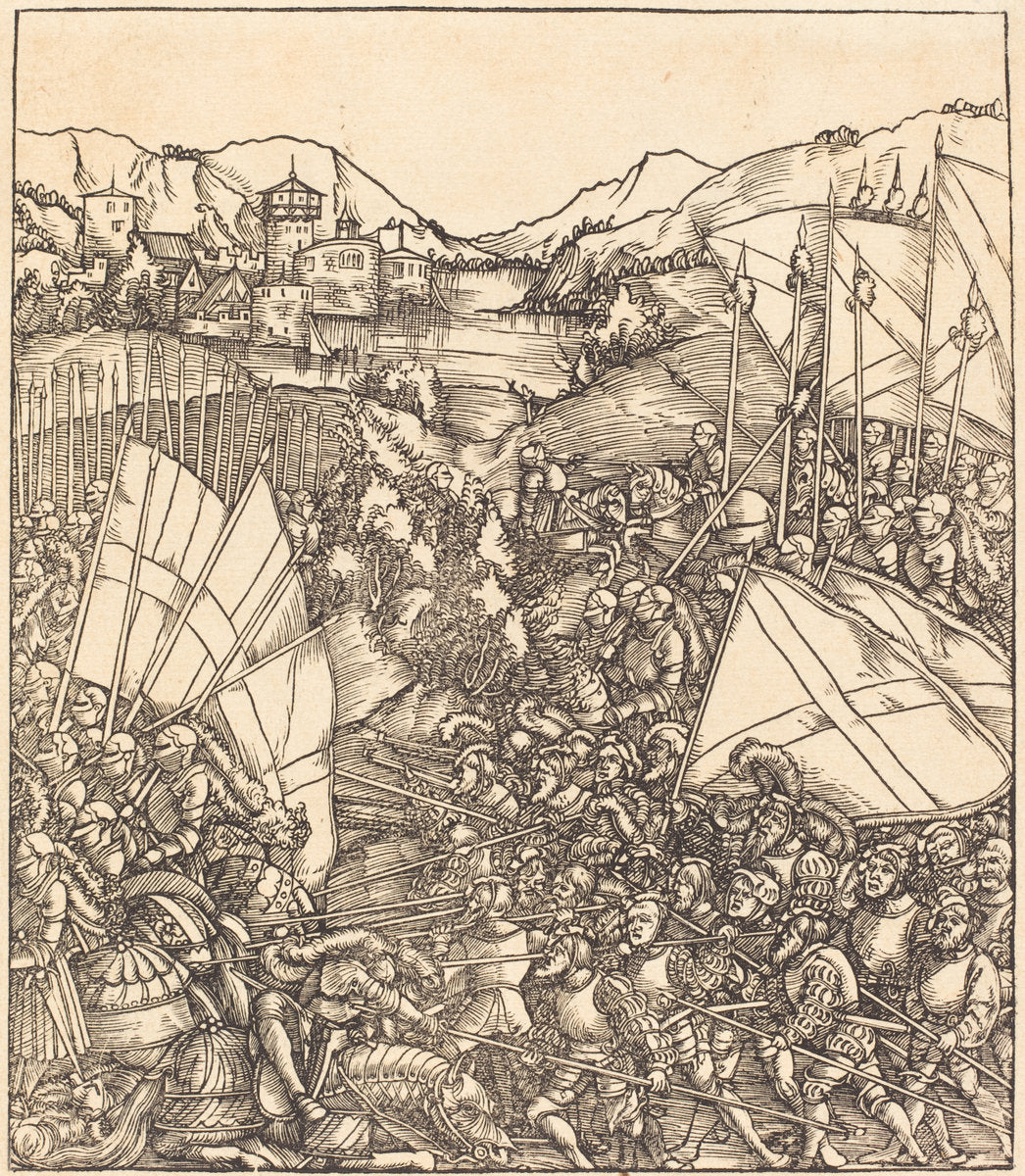 The War at Hainault by Hans Springinklee (German, active 1512/1522), 16X12"(A3)Poster Print