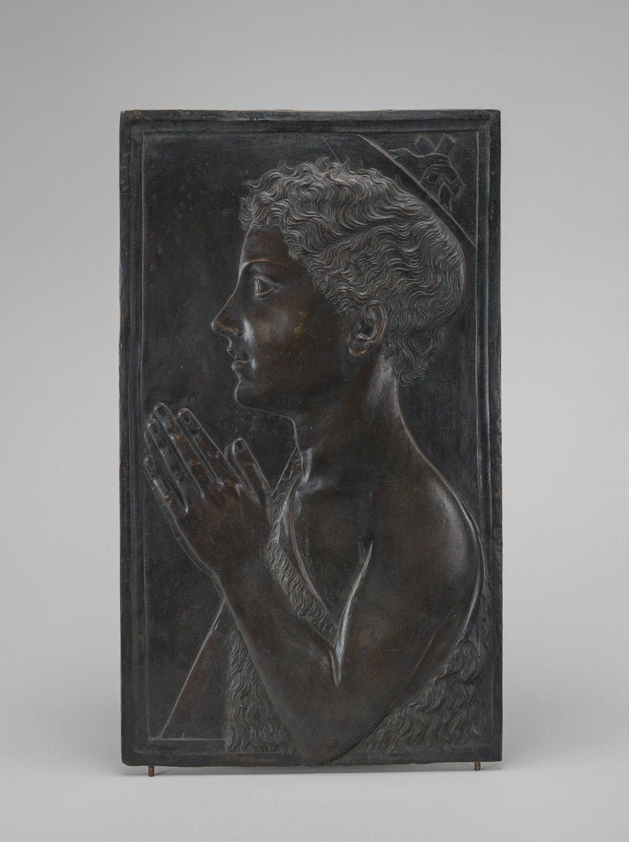 c. 1850/1875 by Imitator of Desiderio da Settignano (Saint John the Baptist), 16X12"(A3)Poster Print