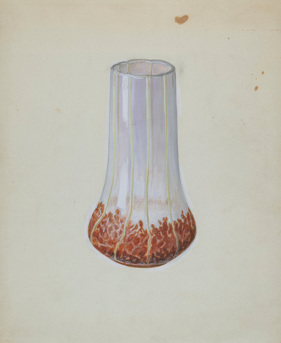 Corn Glass Vase by Robert Stewart (American, active c. 1935), 16X12"(A3)Poster Print