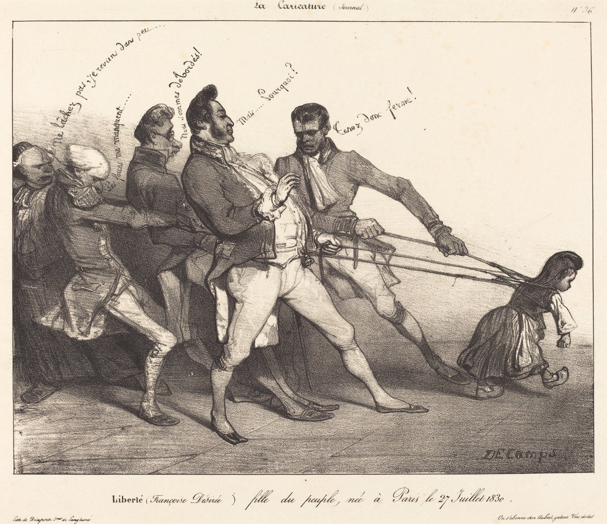 Liberté by Alexandre-Gabriel Decamps (French, 1803 - 1860), 16X12"(A3)Poster Print