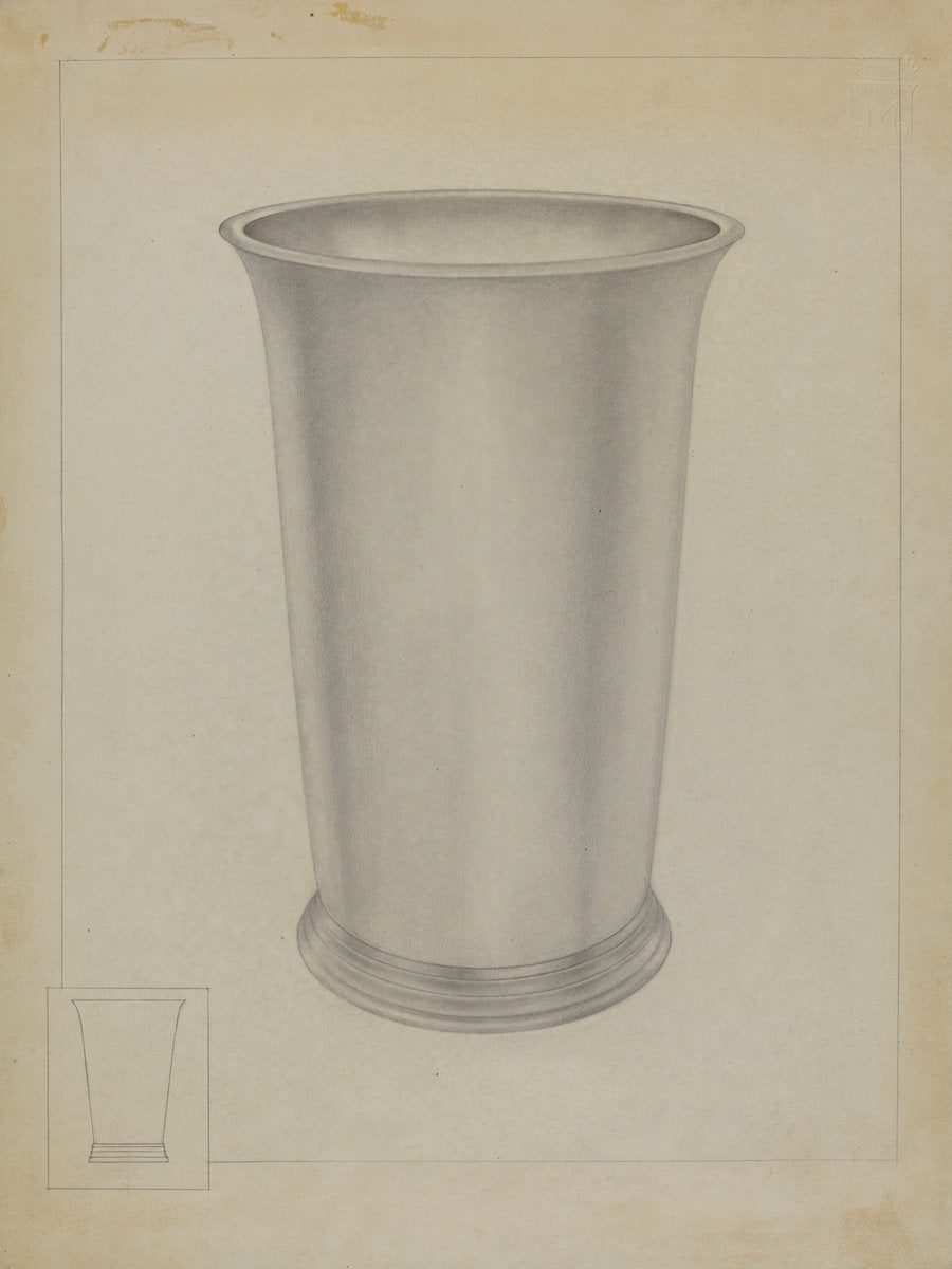 Silver Beaker by Isidore Steinberg (American, active c. 1935), 16X12"(A3)Poster Print