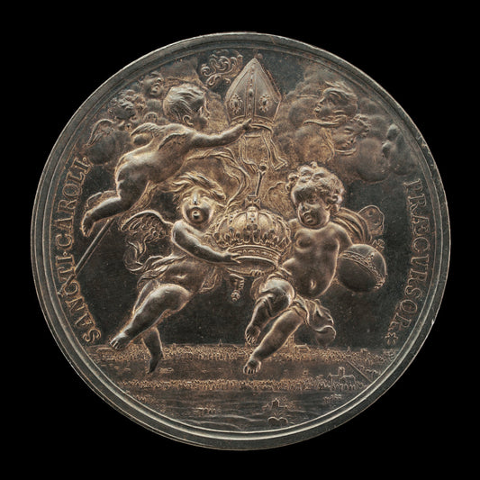 Allegorical Scene [reverse] by Jan Roettiers (Flemish, 1631 - 1703), 16X12"(A3)Poster Print