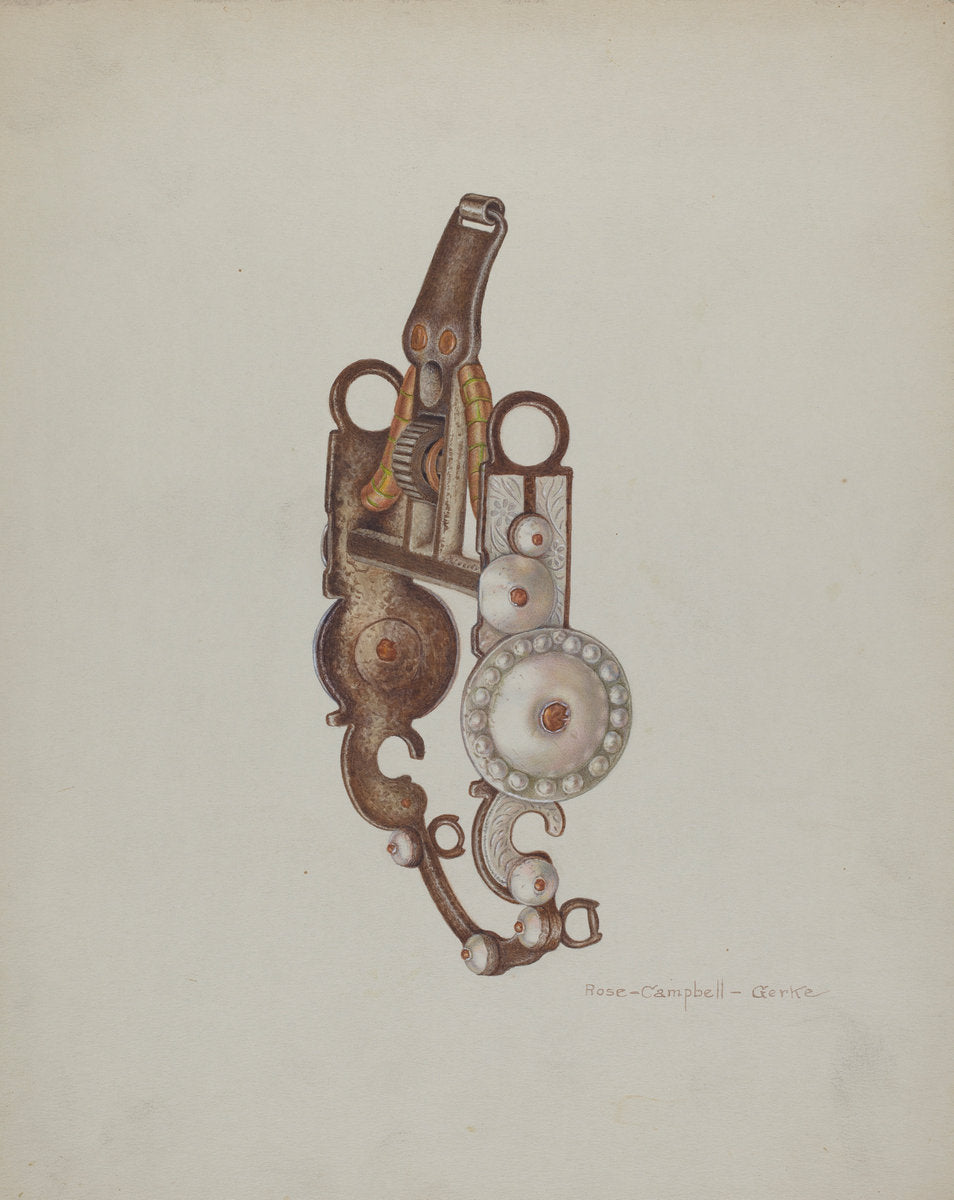 Spade Bit by Rose Campbell-Gerke (American, active c. 1935), 16X12"(A3)Poster Print