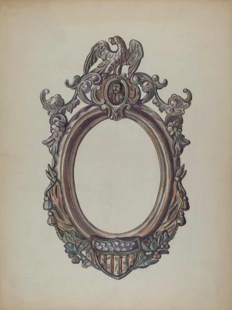 Picture Frame by Katherine Hastings (American, active c. 1935), 16X12"(A3)Poster Print