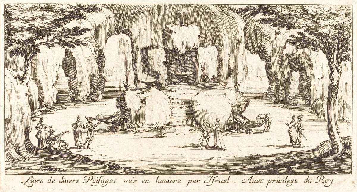 1635 or after by after Jacques Callot (Subtitle for "Various Landscapes"), 16X12"(A3)Poster Print