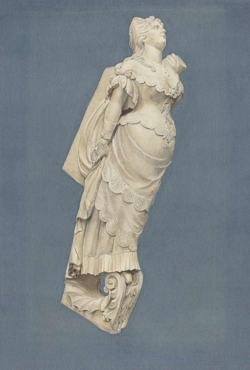Figurehead by Irving I. Smith (American, active c. 1935), 16X12"(A3)Poster Print