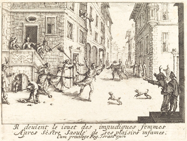 The Ruin by Jacques Callot (French, 1592 - 1635), 16X12"(A3)Poster Print