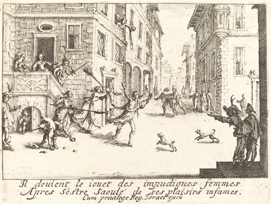 The Ruin by Jacques Callot (French, 1592 - 1635), 16X12"(A3)Poster Print