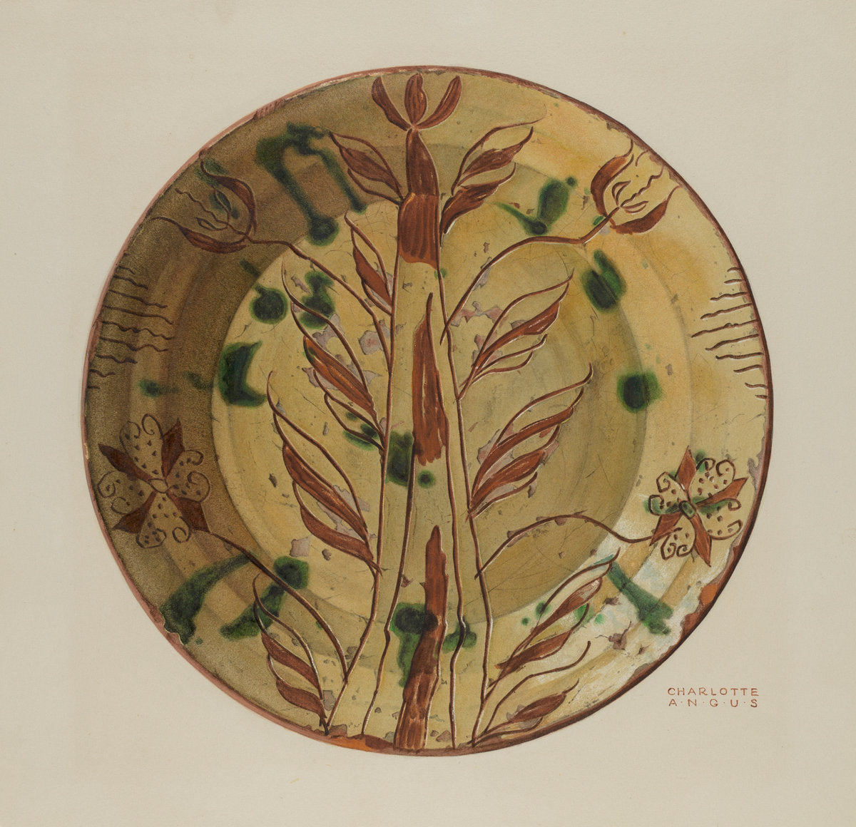Dish by Charlotte Angus (American, 1911 - 1989), 16X12"(A3)Poster Print