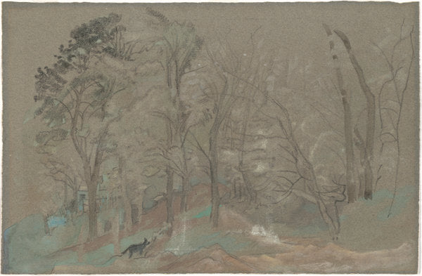 The First Snowfall by Arthur B. Davies (American, 1862 - 1928), 16X12"(A3)Poster Print