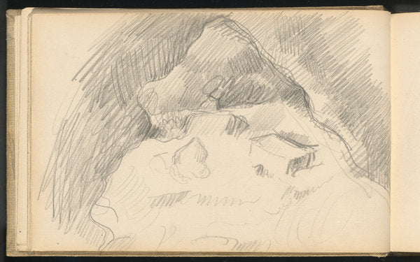 Landscape Seen from the Inside of a Cave by Paul Cézanne (French, 1839 - 1906), 16X12"(A3)Poster Print