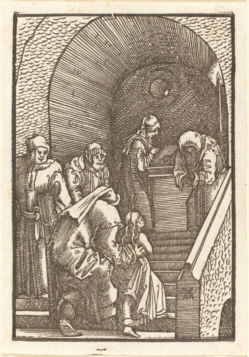 Presentation of the Virgin by Albrecht Altdorfer (German, 1480 or before - 1538), 16X12"(A3)Poster Print