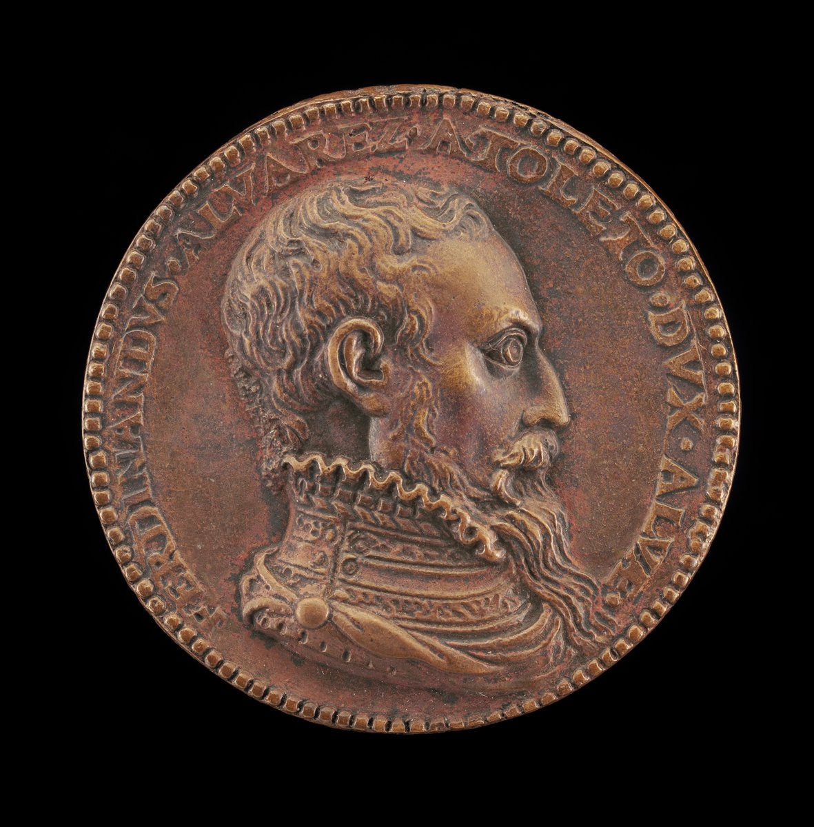 Fernando Alvarez de Toledo, 1507-1582, 3rd Duke of Alba [obverse] by Giuliano Giannini (Italian, Belgian school, active 1560 - c. 1599), 16X12"(A3)Poster Print