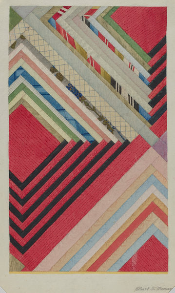 Silk Quilt by Elbert S. Mowery (American, active c. 1935), 16X12"(A3)Poster Print
