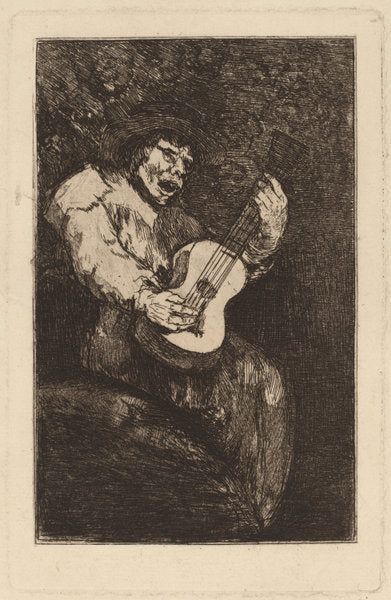 The Blind Singer by Francisco de Goya (Spanish, 1746 - 1828), 16X12"(A3)Poster Print