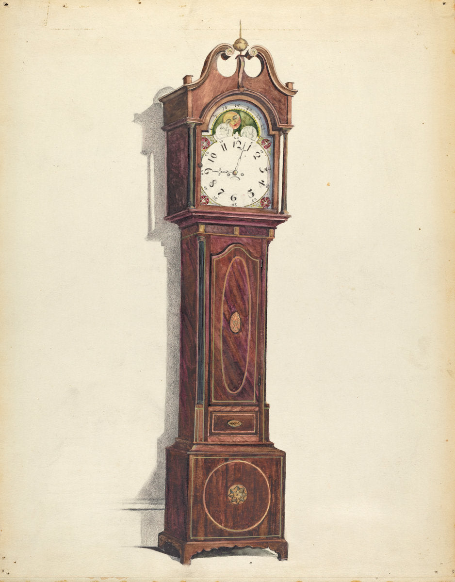 Clock by Louis Annino and Harry Eisman and Arsen Maralian (American, active c. 1935), 16X12"(A3)Poster Print