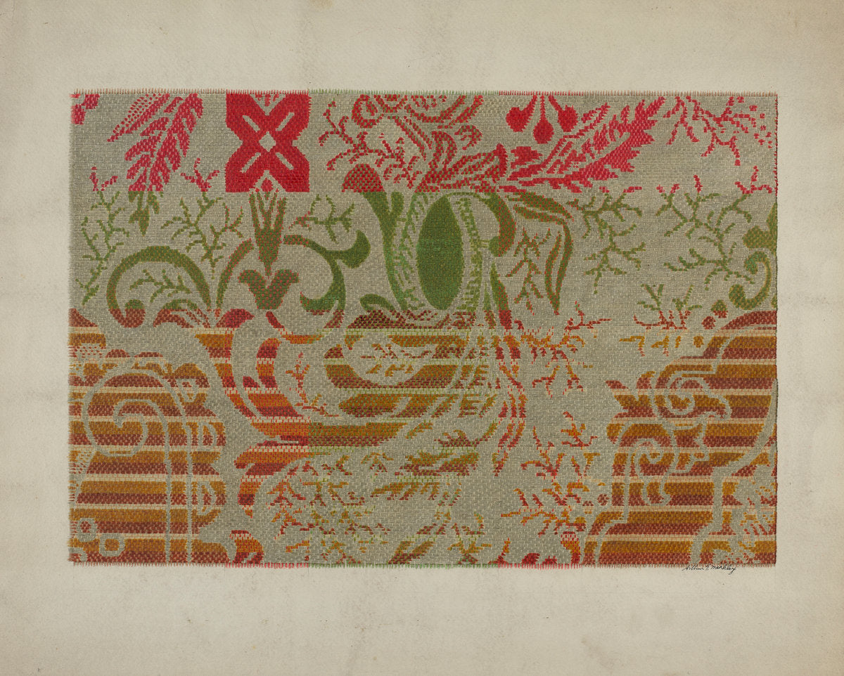 Carpet by Arthur G. Merkley (American, active c. 1935), 16X12"(A3)Poster Print