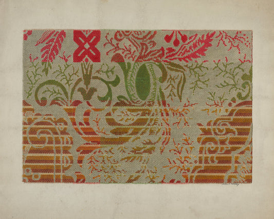 Carpet by Arthur G. Merkley (American, active c. 1935), 16X12"(A3)Poster Print