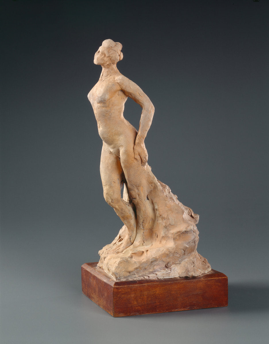 Statuette of a Woman by Auguste Rodin (French, 1840 - 1917), 16X12"(A3)Poster Print