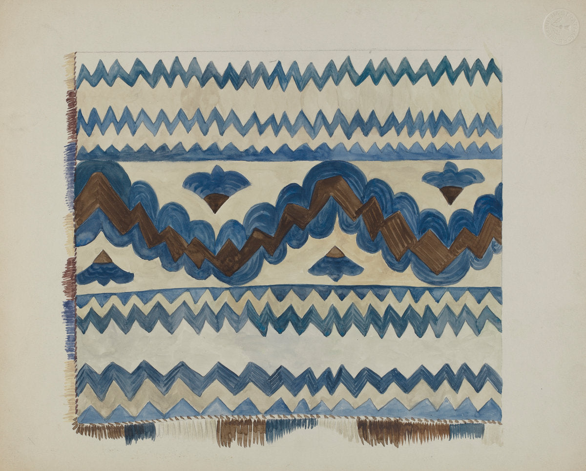 Bedspread by E. Boyd (American, active c. 1935), 16X12"(A3)Poster Print