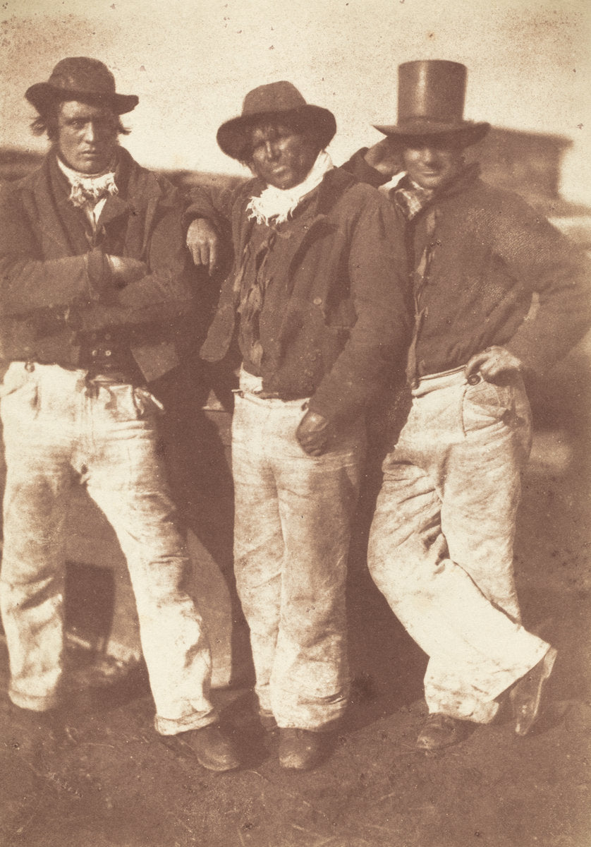 Alexander Rutherford, William Ramsay and John Linton by David Octavius Hill and Robert Adamson (Scottish, 1821 - 1848), 16X12"(A3)Poster Print