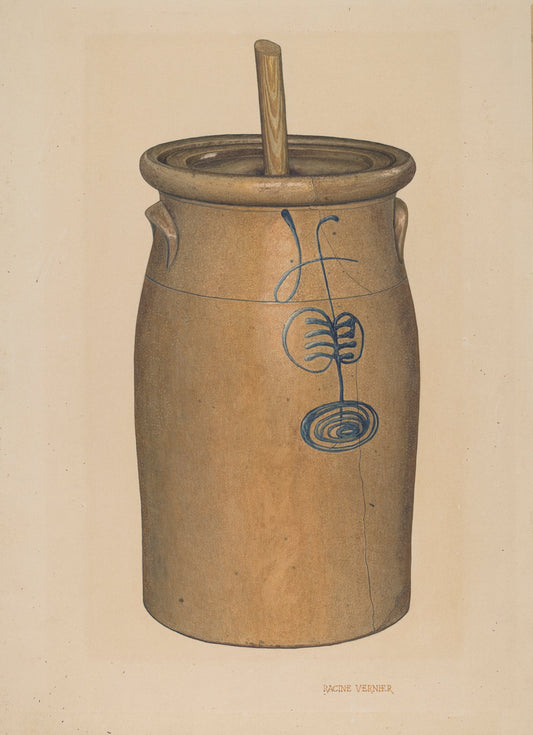 Churn by Racine Vernier (American, active c. 1935), 16X12"(A3)Poster Print