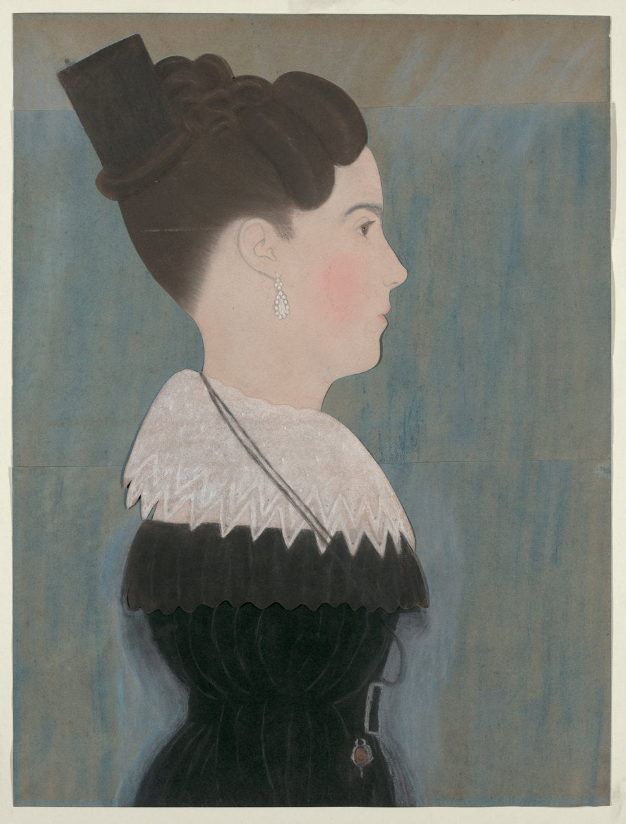 Mrs. William Waters by Ruth Henshaw Bascom (American, 1772 - 1848), 16X12"(A3)Poster Print