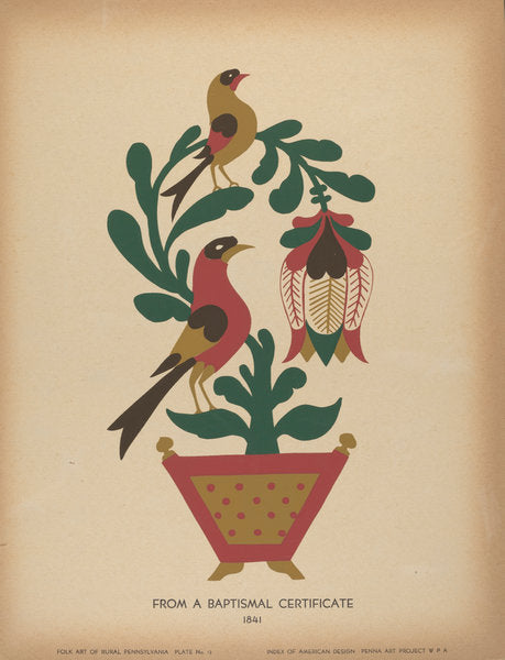 c. 1939 by American 20th Century (Plate 12: From the Portfolio "Folk Art of Rural Pennsylvania"), 16X12"(A3)Poster Print