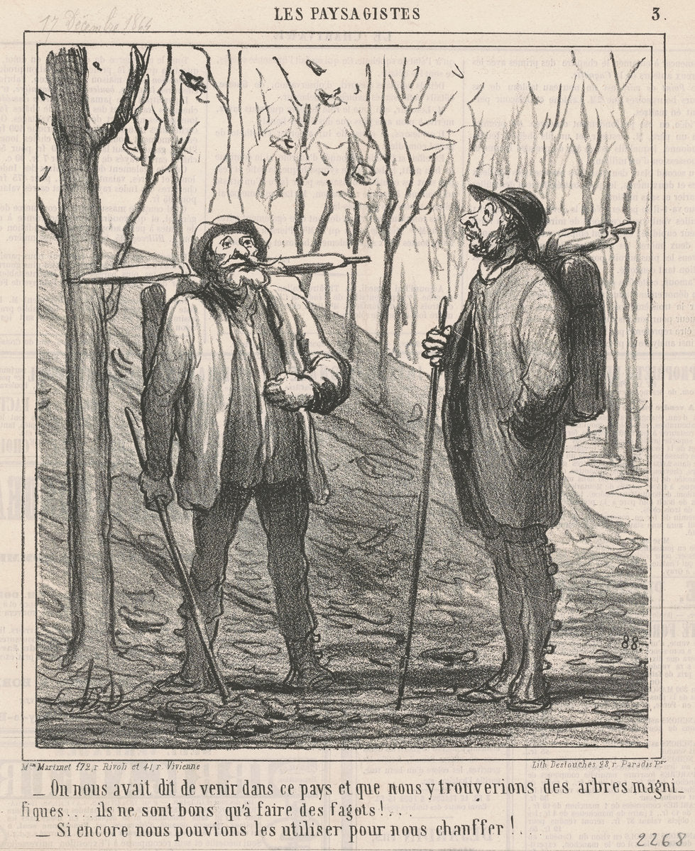On nous avait dit de venir dans ce pays ... by Honoré Daumier (French, 1808 - 1879), 16X12"(A3)Poster Print