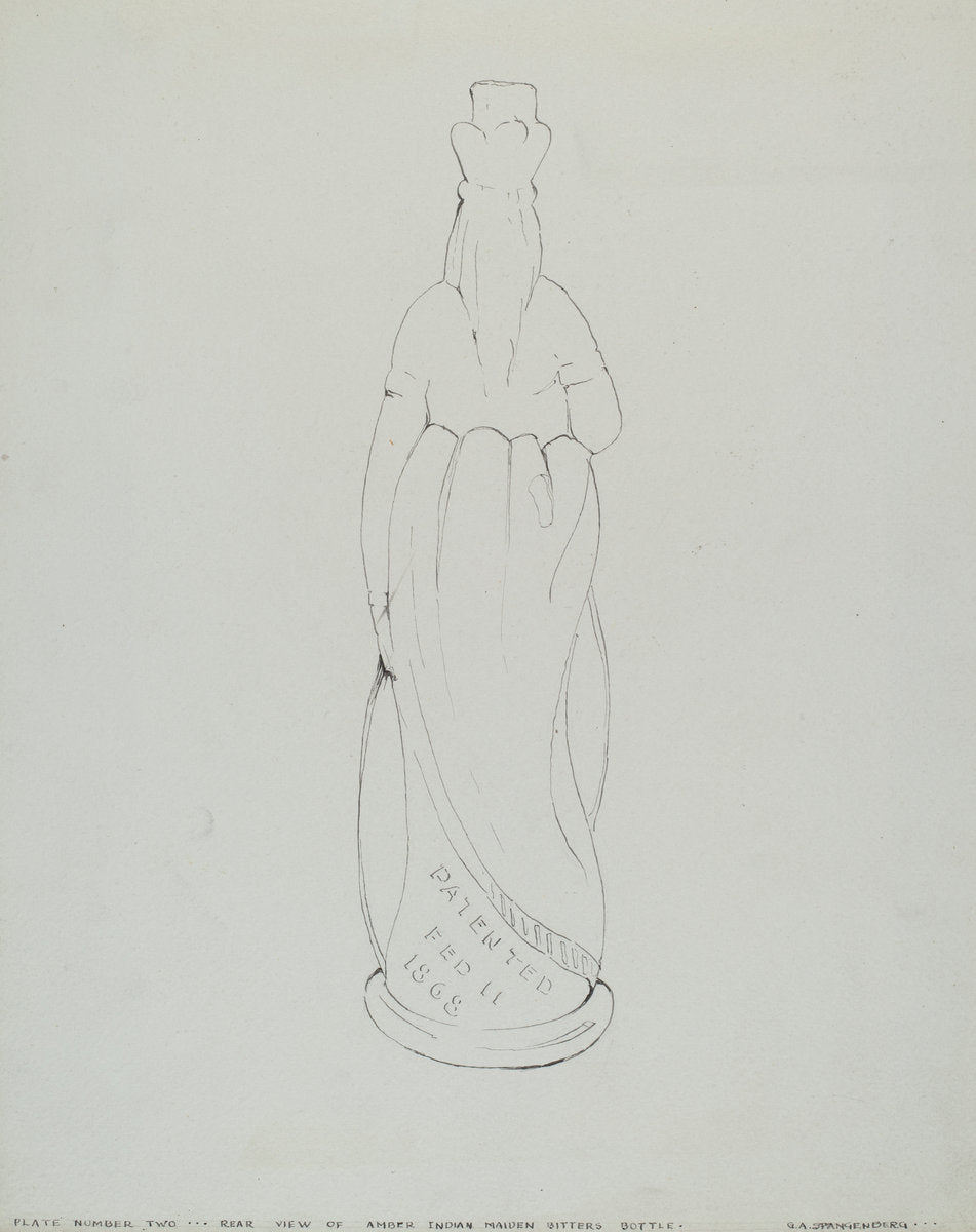 Bitters Bottle (Indian) by G.A. Spangenberg (American, active c. 1935), 16X12"(A3)Poster Print