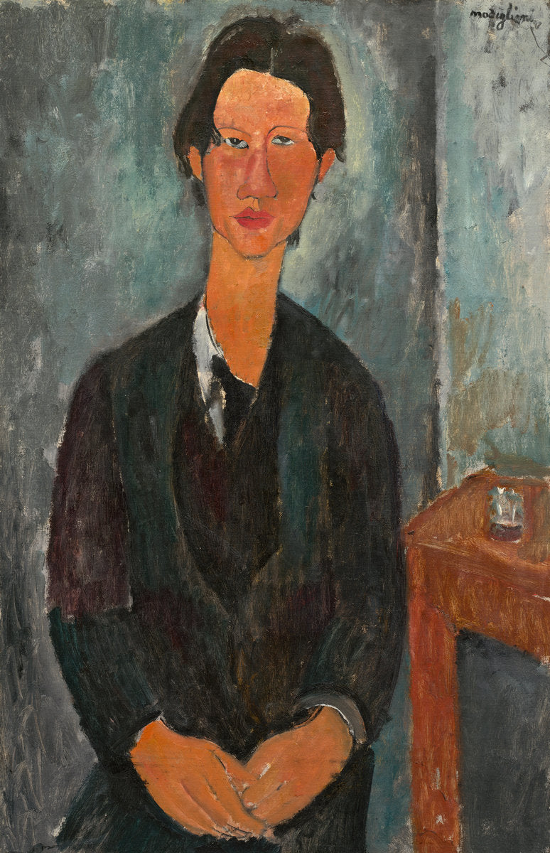 Chaim Soutine by Amedeo Modigliani (Italian, 1884 - 1920), 16X12"(A3)Poster Print