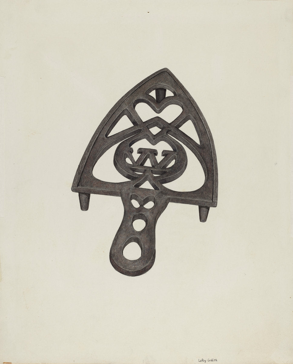 Trivet by LeRoy Griffith (American, active c. 1935), 16X12"(A3)Poster Print