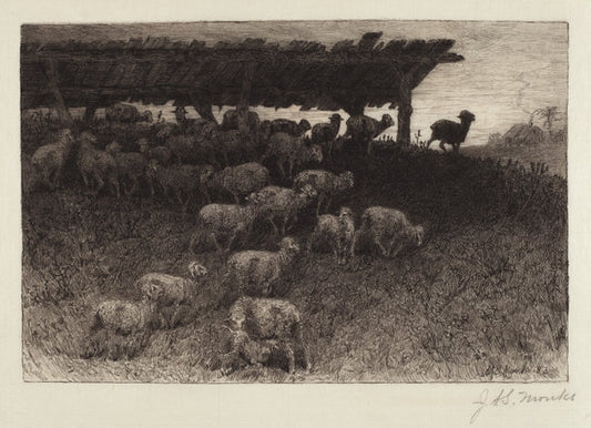 Twilight by John Austin Sands Monks (American, 1850 - 1917), 16X12"(A3)Poster Print