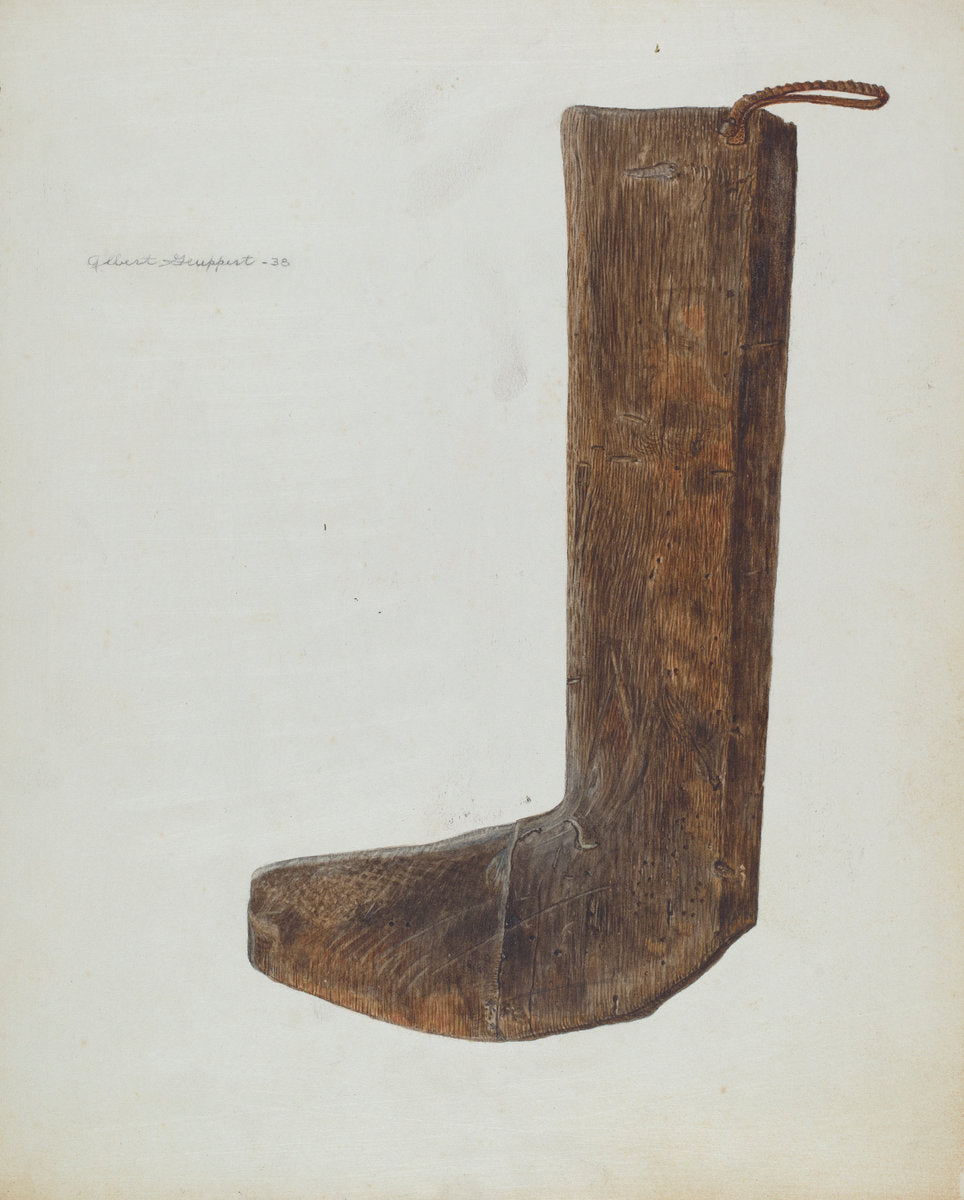 Boot Form by Albert Geuppert (American, active c. 1935), 16X12"(A3)Poster Print