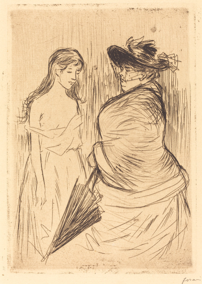 The White Slave Trade by Jean-Louis Forain (French, 1852 - 1931), 16X12"(A3)Poster Print